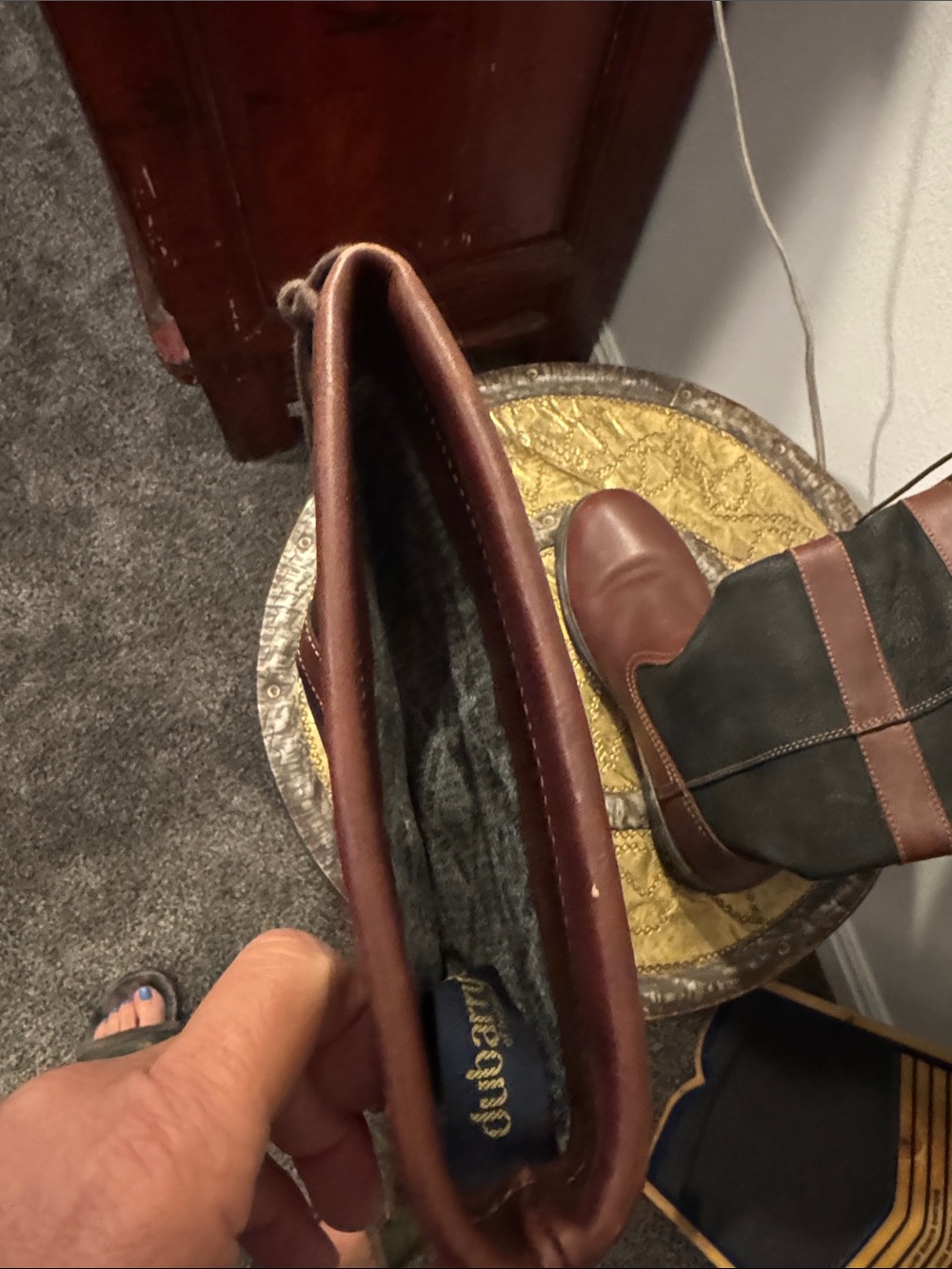Dubarry of Ireland Brown and Black Leather Tall Waterproof Boots - Picture 6 of 7